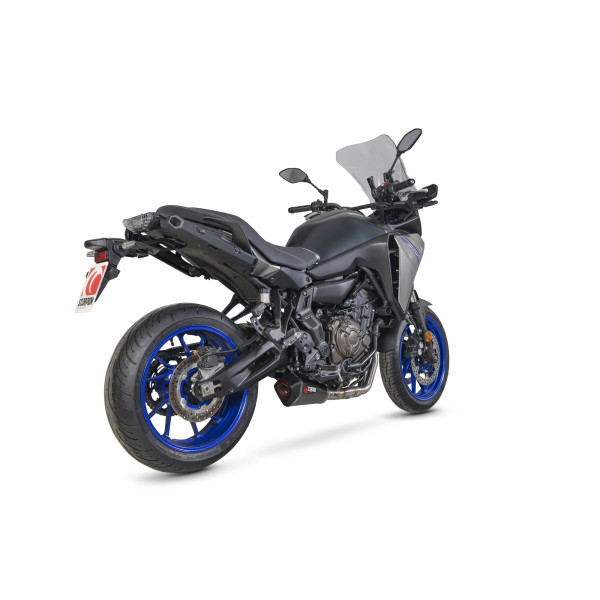 Scorpion Exhaust Yamaha Tracer 7 2020 - 2023 Serket Taper Full System Carbon Fibre Sleeve